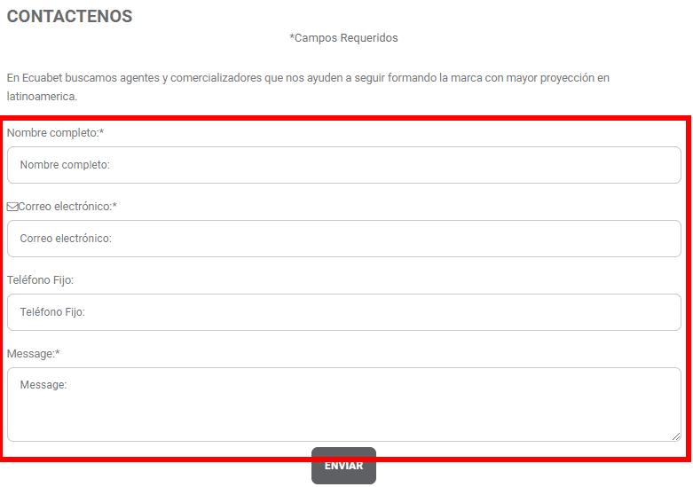  Servicio de asistencia de Ecuabet 