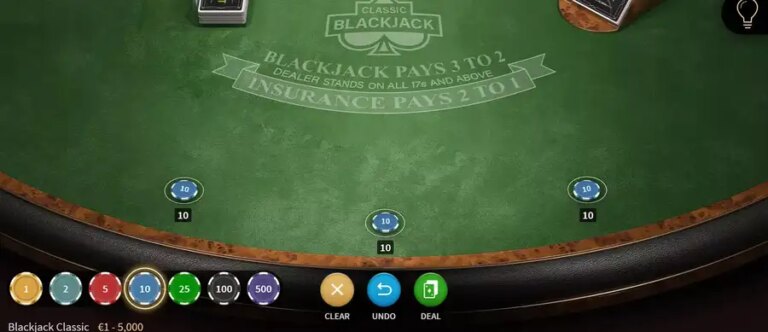 Blackjack Classic (NetEnt)