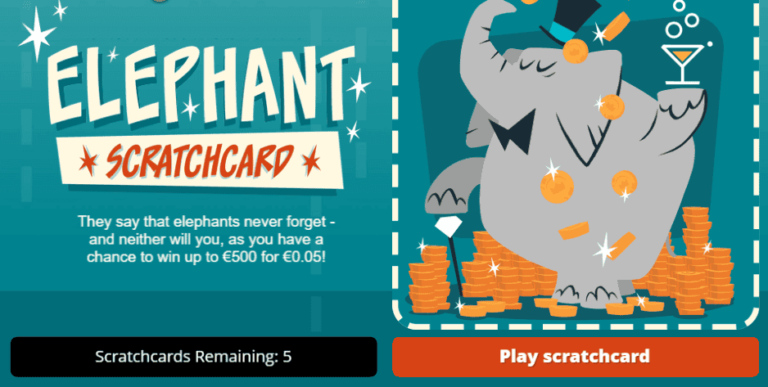 Elephant Scratchcard