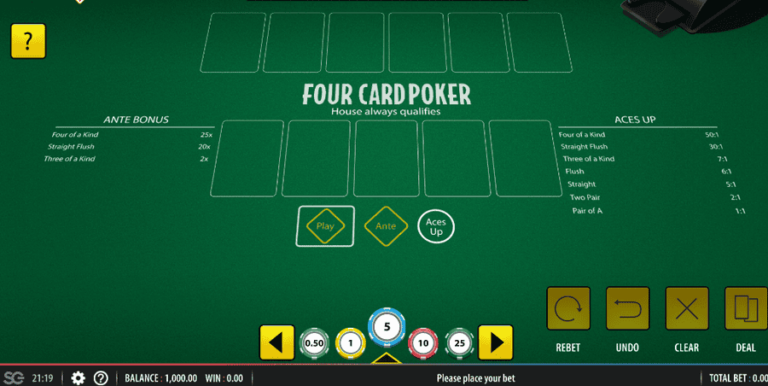 Four Card Poker (Shuffle Master)