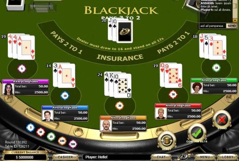 Multiplayer Blackjack (Playtech)